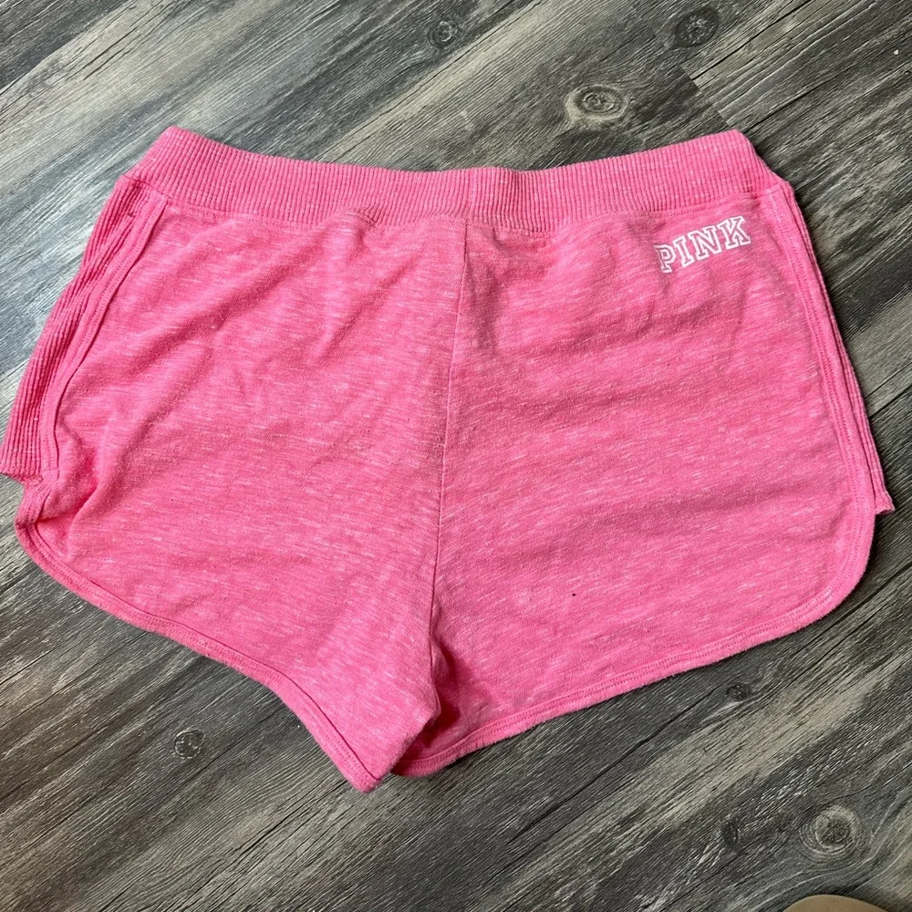 PINK Victoria’s Secret Lounge Shorts Hot Pink Drawstring Size M - Picture 3 of 3